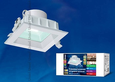 Встраиваемый светильник Uniel ULT-D02E-20W/NW WHITE