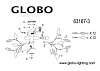 Люстра на штанге Globo Giulietta 63167-3