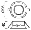 Встраиваемый светильник Mantra Comfort Gu10 C0161