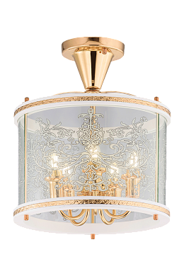 Люстра Nuolang 85650/5C WHITE+GOLD