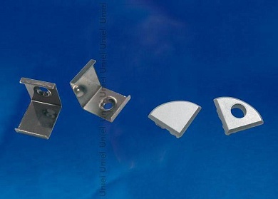 Набор аксессуаров для алюминиевого профиля (4 шт.) Uniel UFE-N UFE-N06 Silver