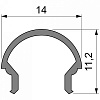 Профиль накладной Deko-Light R-01-08 984503