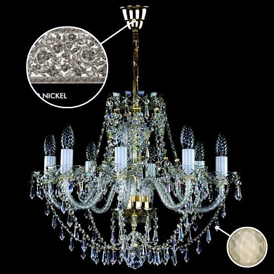 Люстра подвесная Artglass SULIKA VIII. NICKEL CE - 8007