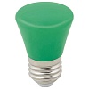 Лампа светодиодная Volpe Décor Color E27 1Вт K LED-D45-1W/GREEN/E27/FR/С BELL