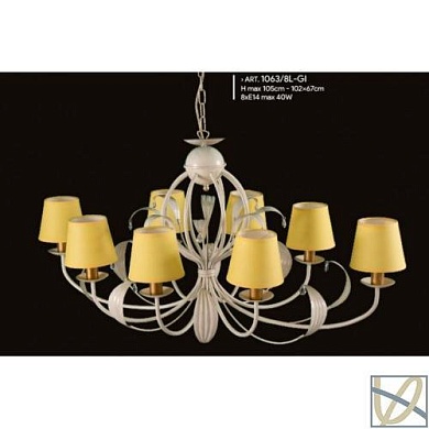 Люстра подвесная Padana Lampadari 1063/8L-AV