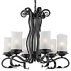 Подвесная люстра Arte Lamp Scroll A7915LM-6BK