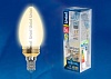 Светодиодная лампа Uniel LED-C37P-5W/WW/E14/FR ALC02GD плacтик E14 5Вт Теплый белый 3000К