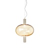 Подвесной светильник Vistosi Riflesso SP 1 amber/gold