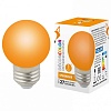 Лампа светодиодная Volpe Sky E27 1Вт K LED-G45-1W/ORANGE/E27/FR/С