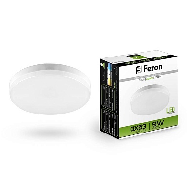 Светодиодная лампа Feron 25829 GX53 9Вт Белый 4000К