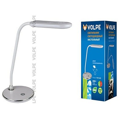 Настольная лампа офисная Volpe TLD-522 TLD-522 Silver/LED/360Lm/6000K/Dimmer