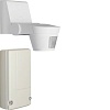 85365199 KNX radio motion detector, 220°, surface-mounted/switch actuator, 1-gang, surface-mounted set polar Berker