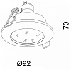 Встраиваемый светильник Deko-Light 110102