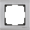 Рамка Metallic на 1 пост глянцевый никель WL02-Frame-01 4690389045905
