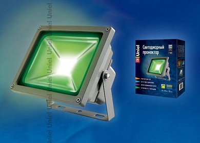 Прожектор Uniel ULF-S01-50W/GREEN IP65 110-240B кapтoн