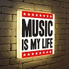Лайтбокс Music is my life 45x45-072