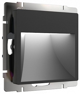 Заглушка для поста с подсветкой, без рамки Werkel черный W1154108