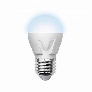 Лампа светодиодная (09444) E27 6W 3000K шар матовый LED-G45-6W/WW/E27/FR/S