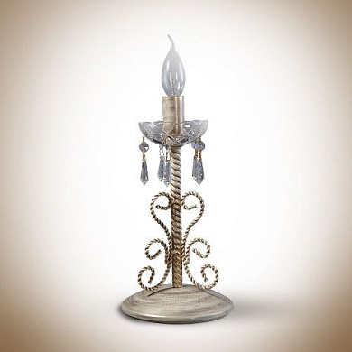 Настольная лампа 20600 Крем - золото - патина Без стекла Без цвета