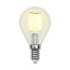 Лампа светодиодная филаментная E14 5W 3000K шар прозрачный LED-G45-5W/WW/E14/CL/MB GLM10TR