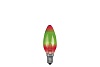 40226 Лампа свеча, E14, красный/зеленый, 25W Paulmann