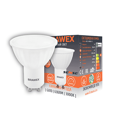 Светодиодная лампа Brawex SENSE 4107J-PAR16k1S-7L GU10 7Вт Теплый 3000К