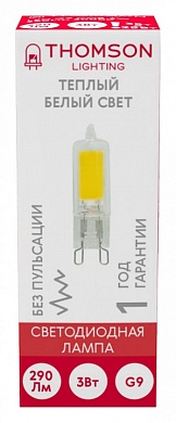 Лампа светодиодная Thomson G9 COB G9 3Вт 3000K TH-B4234