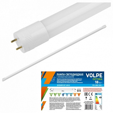 Лампа светодиодная Volpe Optima G13 24Вт 6500K LED-T8-24W/DW/G13/FR/FIX/O рукав