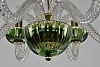 Подвесная люстра Bohemia Ivele Crystal Ivele Crystal 1 1308/6/165 G Cl/Clear-Green/H-1K
