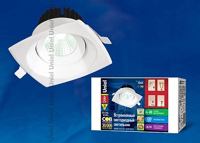 Светильник Downlight Uniel ULM-S65A-8W/NW WHITE