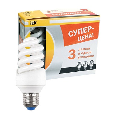 Лампа энергосберегающая IEK LLEP25-27-020-2700-T3-S3