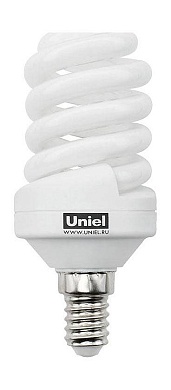 Лампа энергосберегающая Uniel ESL-S11-15/2700/E14 кapтoн E14 15Вт Теплый белый 2700К