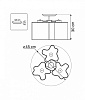 Потолочная люстра Lightstar Nubi 802030