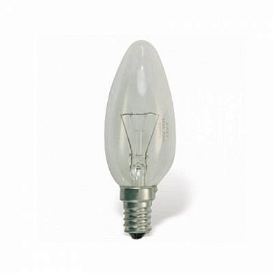 Лампа накаливания E14 40W 2700K свеча прозрачная 4008321788641
