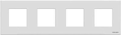 Рамка 4-постовая ABB Zenit альпийский белый 2CLA227400N1101