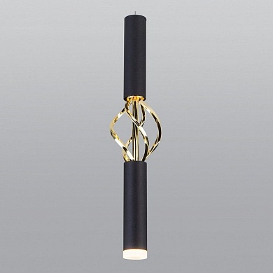 Подвесной светильник Eurosvet Lance 50191/1 LED черный/золото