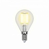 Лампа светодиодная (UL-00000197) E14 6W 3000K шар прозрачный LED-G45-6W/WW/E14/CL
