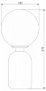 Настольная лампа декоративная Eurosvet Bubble 01197/1 черный жемчуг
