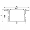 Профиль встраиваемый Deko-Light ET-02-15 975167