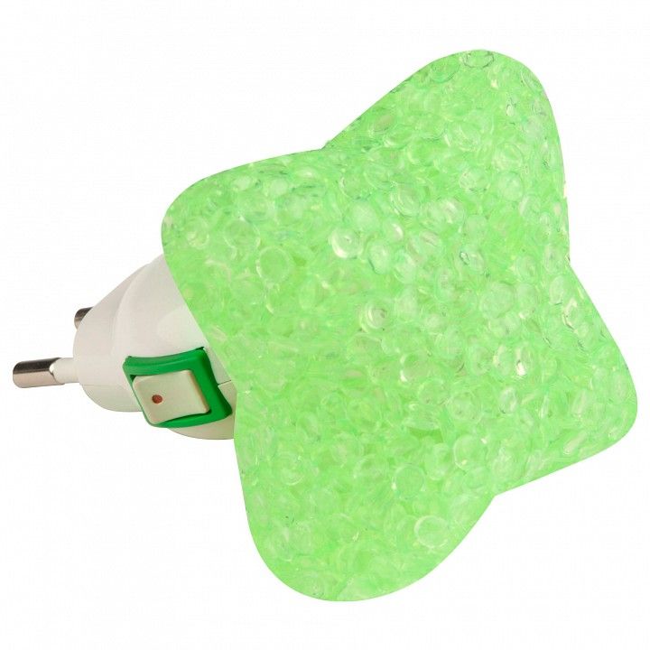 Ночник Uniel DTL-309 DTL-309-Звездочка/GREEN/1LED/0,1W