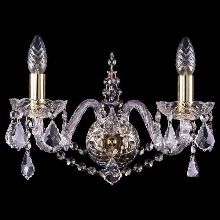 Бра Bohemia Ivele Crystal 1411 1411B/2/160/G/Leafs