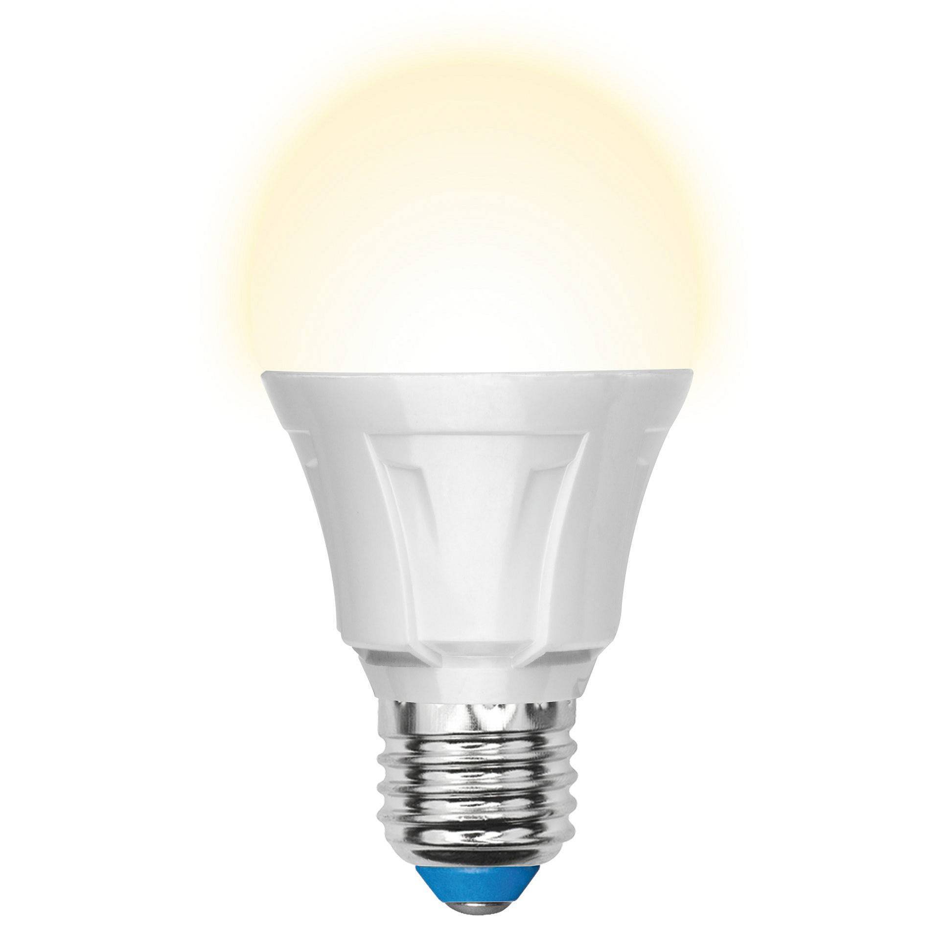 Диммируемая лампа Uniel LED-A60-11W/WW/E27/FR/DIM PLP01WH кapтoн
