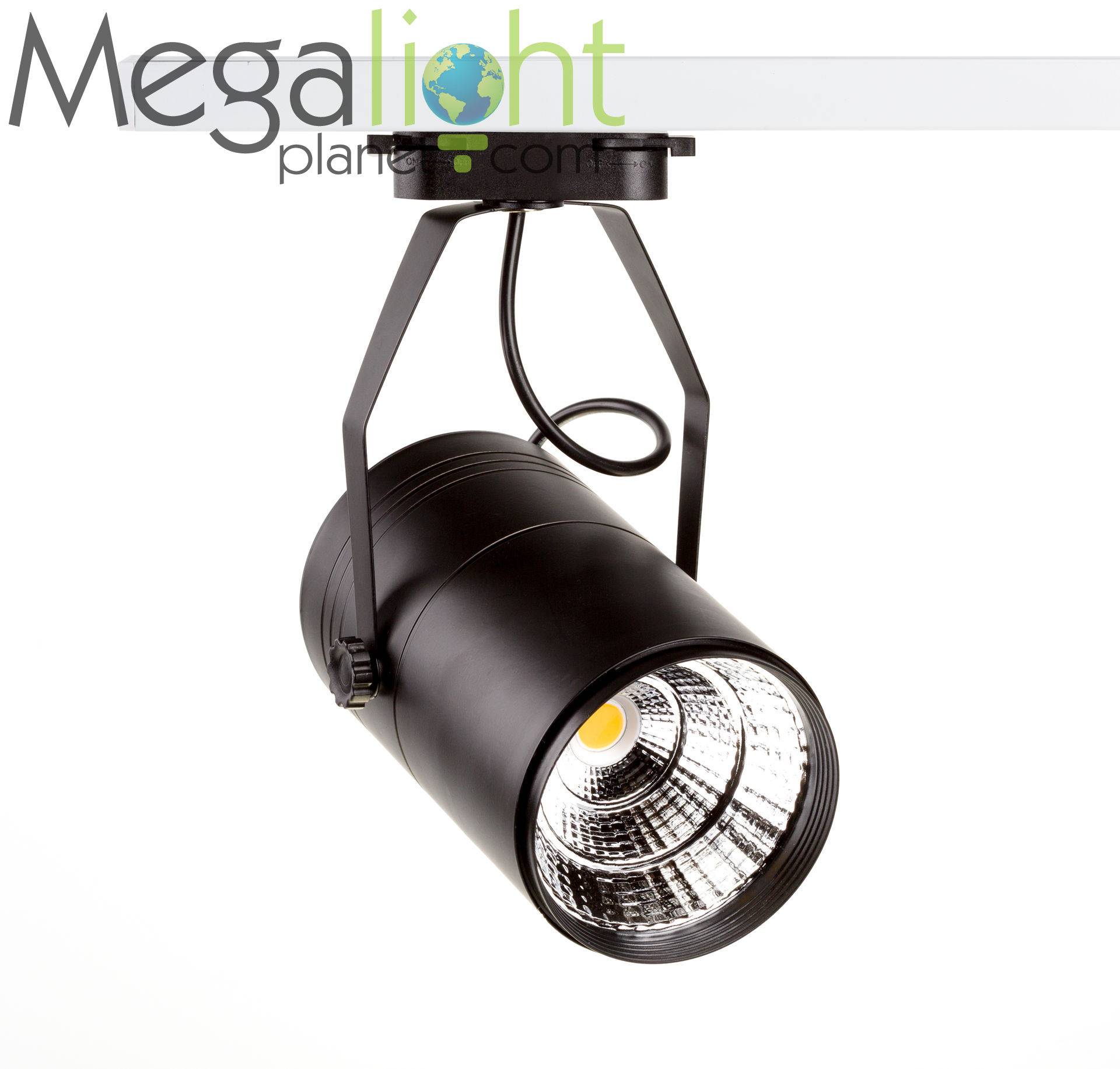 Трековый светильник MEGALIGHT Cвeтильник cвeтoдиoдный тpeкoвый ML-TR-2TRA-30W-WW-B d100 L180 Чepный 30pcs