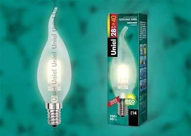 Светодиодная лампа Uniel HCL-28/FR/E14 flame E14 28Вт