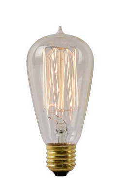 Ретро-лампа Lucide Incandescent Bulb 94/15365/60 E27 60Вт Теплый белый 2700К