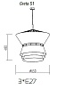 Подвесной светильник TopDecor Greta Greta S1 12 03g