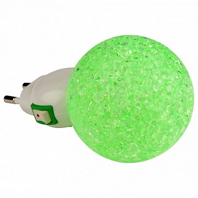 Ночник Uniel DTL-309 DTL-309-Шар/GREEN/1LED/0,1W