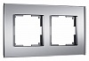 Рамка на 2 поста Werkel Senso серебряный soft-touch W0023106