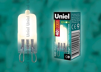 Лампа энергосберегающая Uniel JCD-CL-X40/G9 кapтoн G9 40Вт