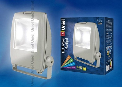 Прожектор Uniel ULF-S02-30W/DW IP65 110-240B GREY кapтoн